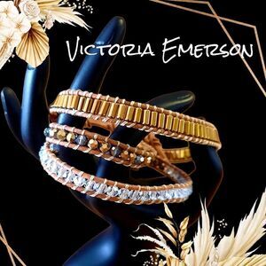 VICTORIA EMERSON Beaded Wrap Bracelet BOHEMIAN!